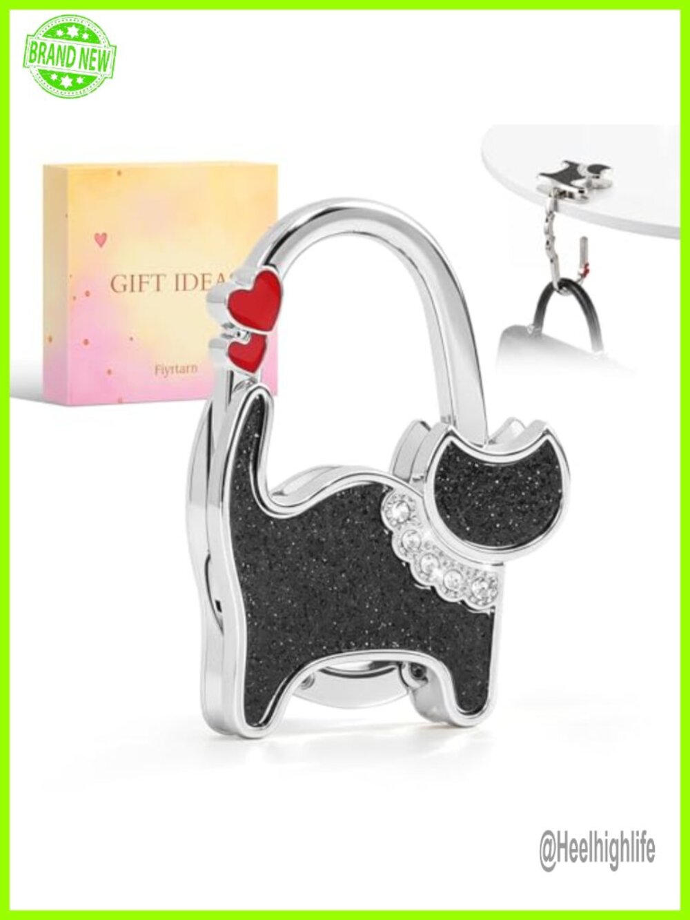 Cat Purse Hook Bag Charms for Table